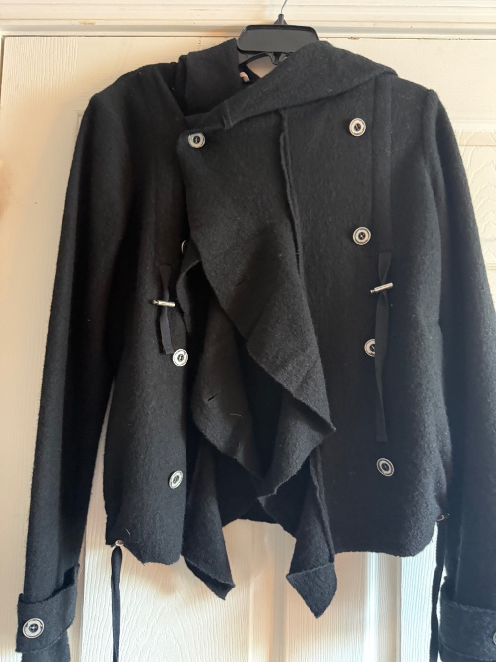 Free People Wool Jacket with hooded Shawl Collar